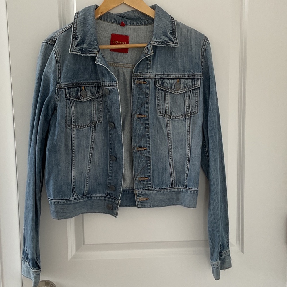 Express Light Blue Jean Jacket